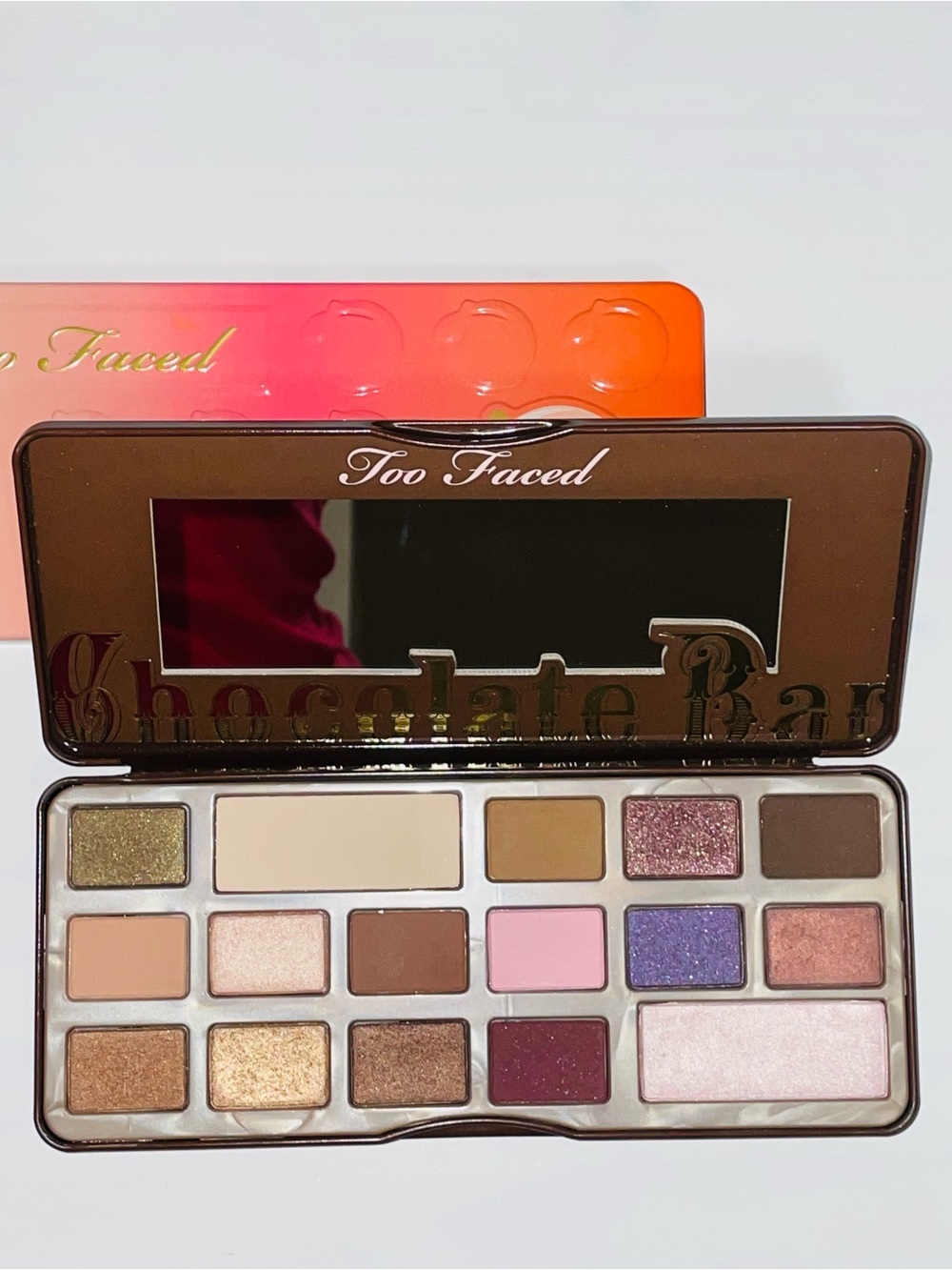 Too Faced Chocolate Bar & Sweet Peach Eyeshadow Palette Bundle + Brush - Picture 4 of 8